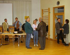 Lebhafte Diskussionen im Anschlu&szlig;