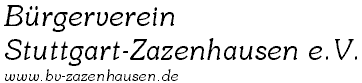 B&uuml;rgerverein Stuttgart-Zazenhausen e.V.